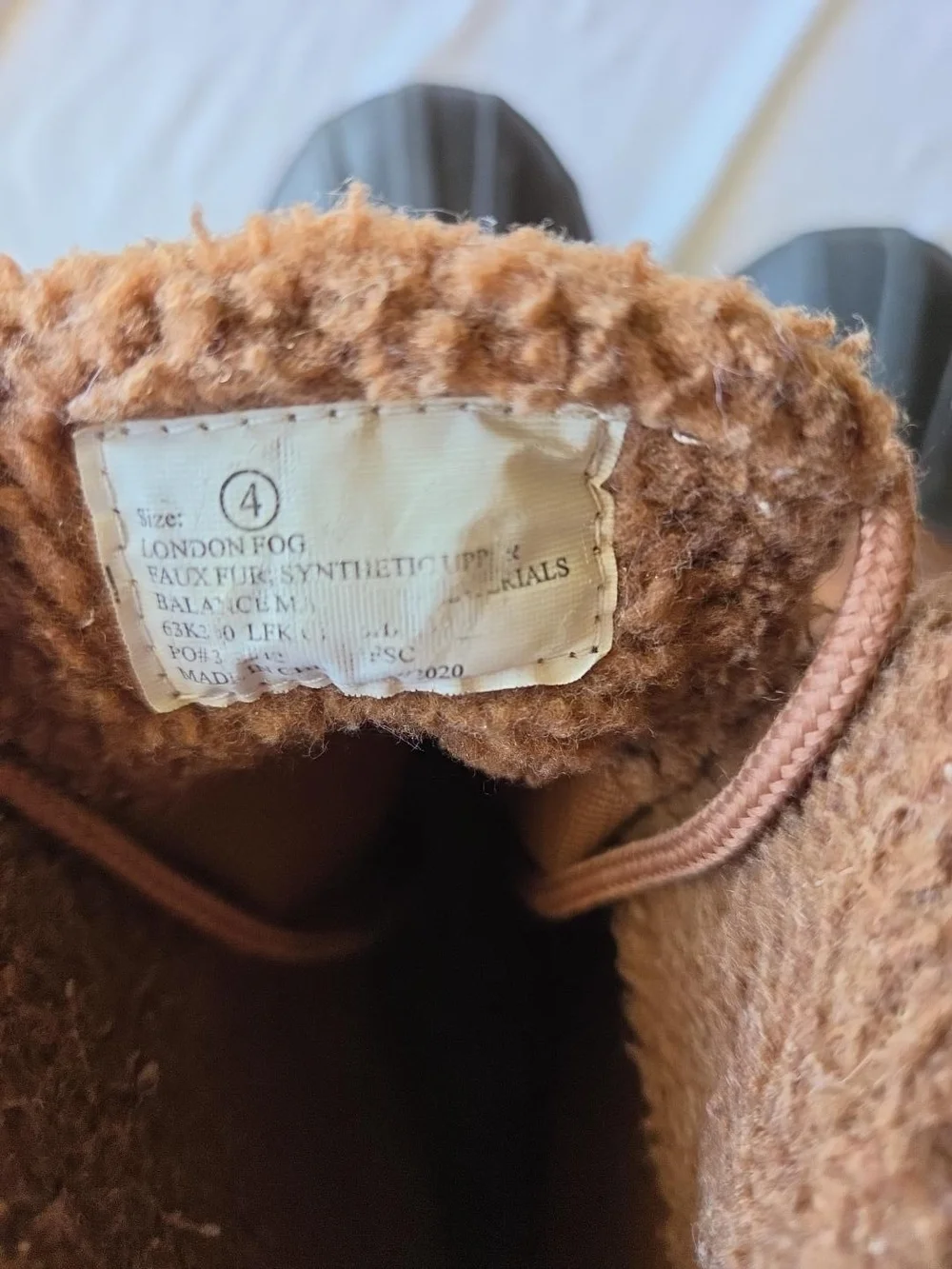 London Fog kids Brown Winter Duck Boots - Insulated, Water Resistant, Lace Up